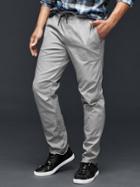 Gap Men Herringbone Jogger - Light Grey