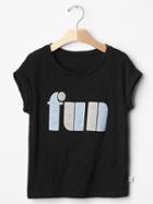 Gap Gapkids X Ed Embellished Graphic Tee - Black Ink