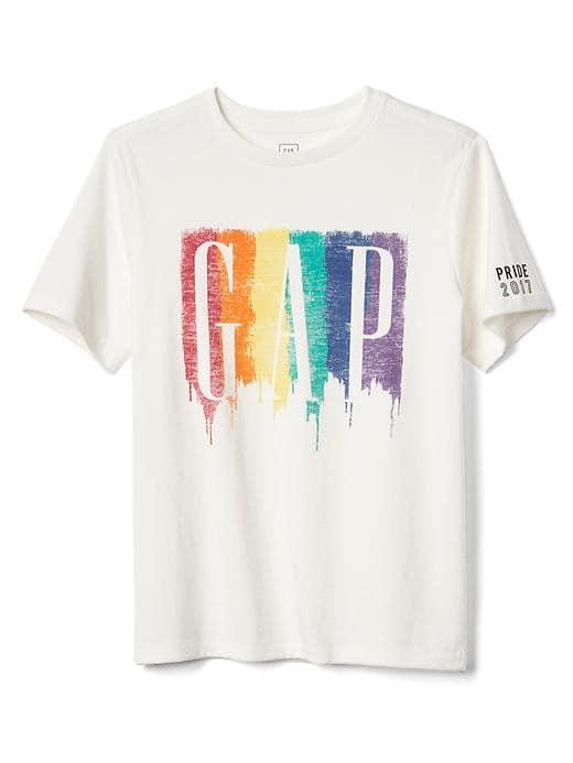 Gap Gapkids Pride Crew Tee - New Off White
