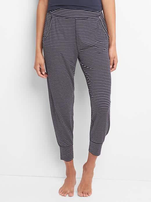 Gap Women Pure Body Modal Joggers - Pencil Strp Drk Indigo