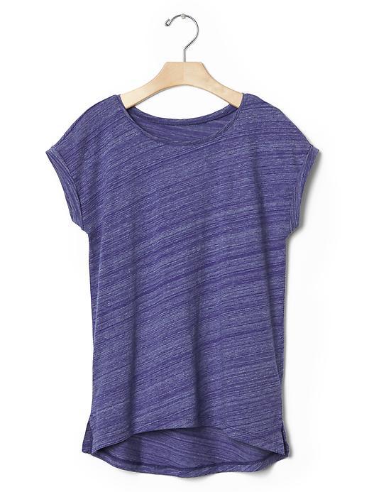 Gap Spacedye Hi Lo Tee - Indigo Heather
