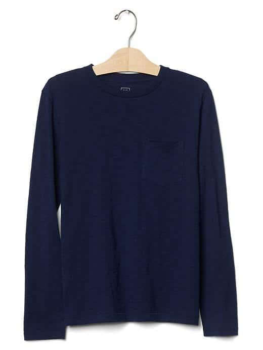 Gap Solid Pocket Crew Tee - Elysian Blue