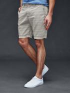 Gap Men Laser Stripe Everyday Shorts 10 - Antique Pewter