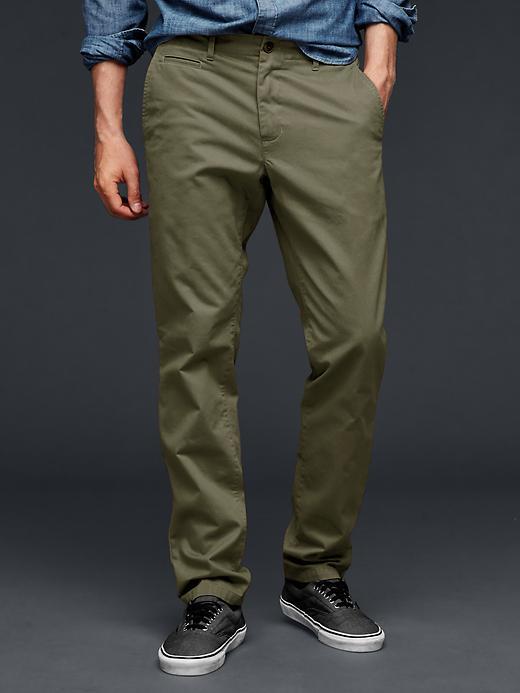 Gap Lived In Slim Khaki - Olive