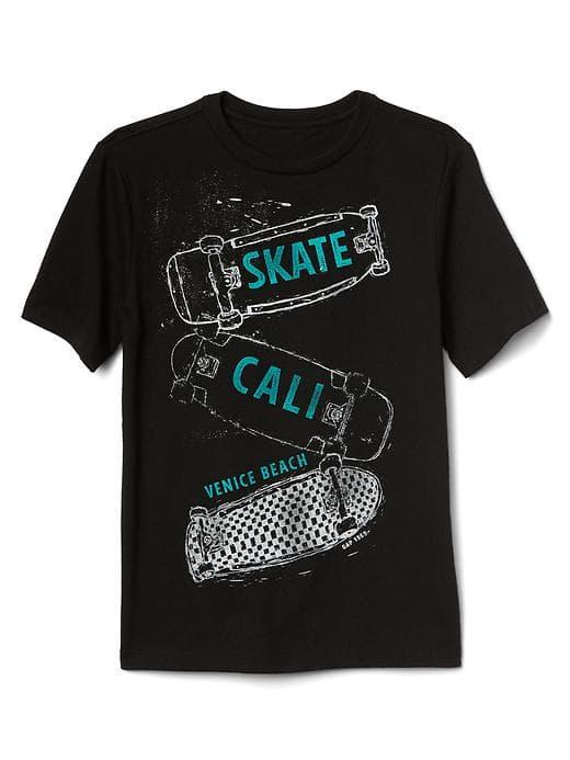 Gap Women Graphic Short Sleeve Tee - True Black
