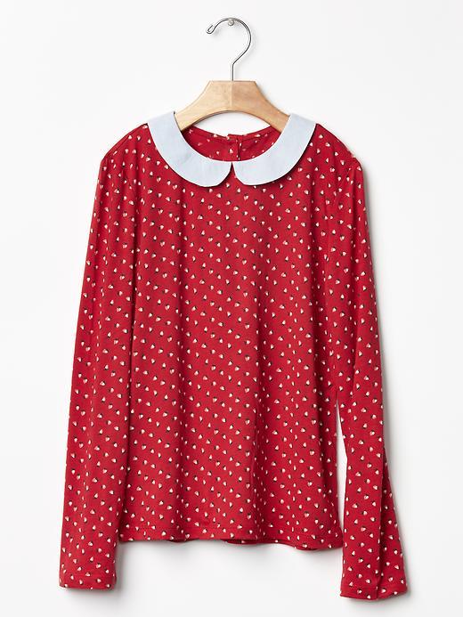 Gap Peter Pan Collar Tee - Modern Red