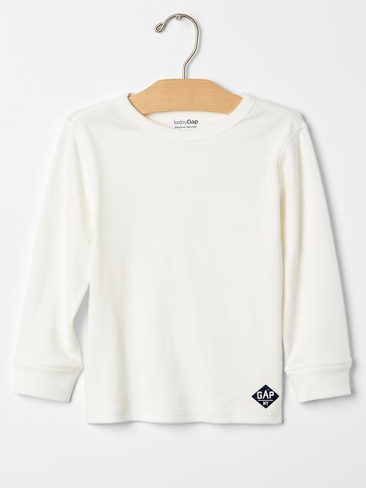 Gap Logo Sueded Tee - New Off White
