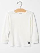 Gap Logo Sueded Tee - New Off White
