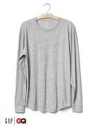 Gap X Gq John Elliott Curved Hem Jersey Tee - Grey