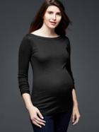 Gap Women Modal Boatneck Tee - True Black