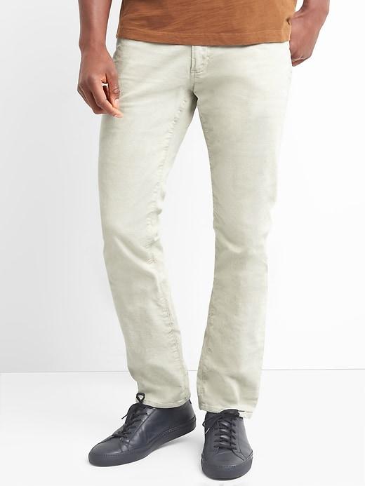 Gap Men Stretch Slim Fit Cords - Pale Beige