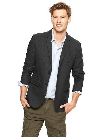 Gap Herringbone Blazer - Herringbone