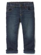 Gap Stretch Super Soft Lined Straight Jeans - Dark Wash Indigo
