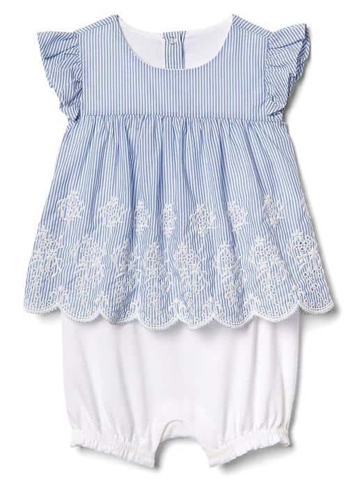 Gap Eyelet Double Layer Shorty One Piece - Mascot Blue