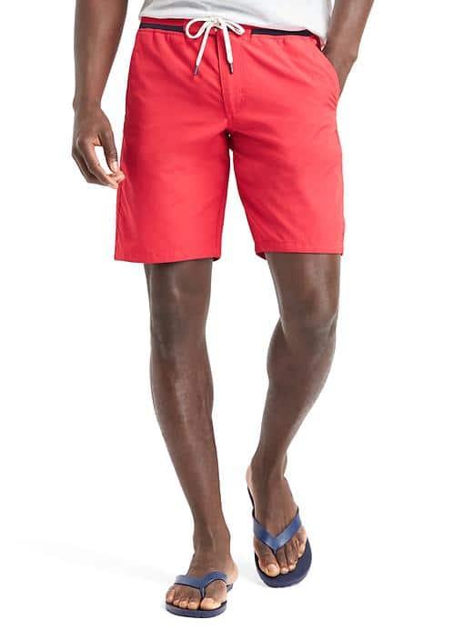 Gap Men Retro Boardshorts 10 - Pure Red