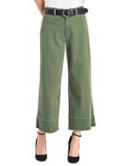 Gap Wide Leg Crop High Rise Chinos - Monterey Cypress