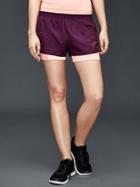 Gap Women Gtrack 2 In 1 Compression Shorts - Chic Plum
