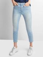 Gap Women Super High Rise True Skinny Crop Jeans - Light Indigo