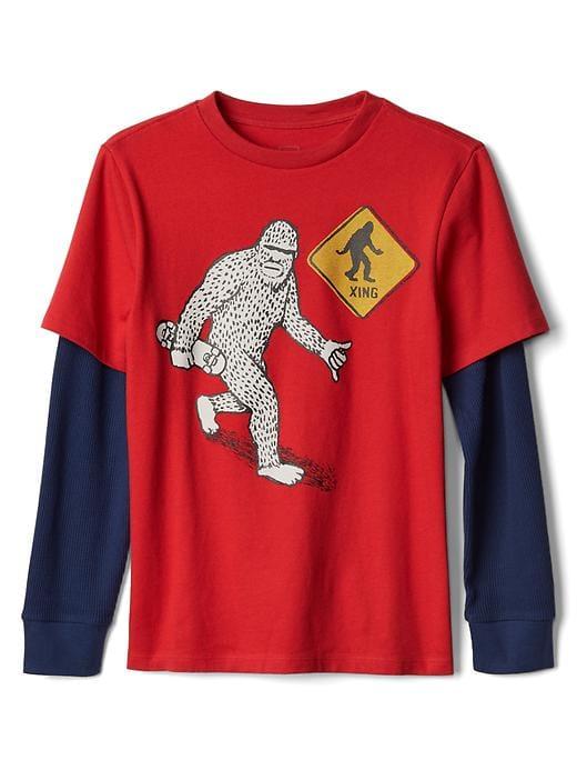 Gap Graphic 2 In 1 Tee - Modern Red