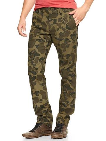 Gap Camo Pant Slim Fit - Green Camo