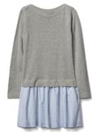 Gap Sweater Double Layer Dress - Light Heather Grey