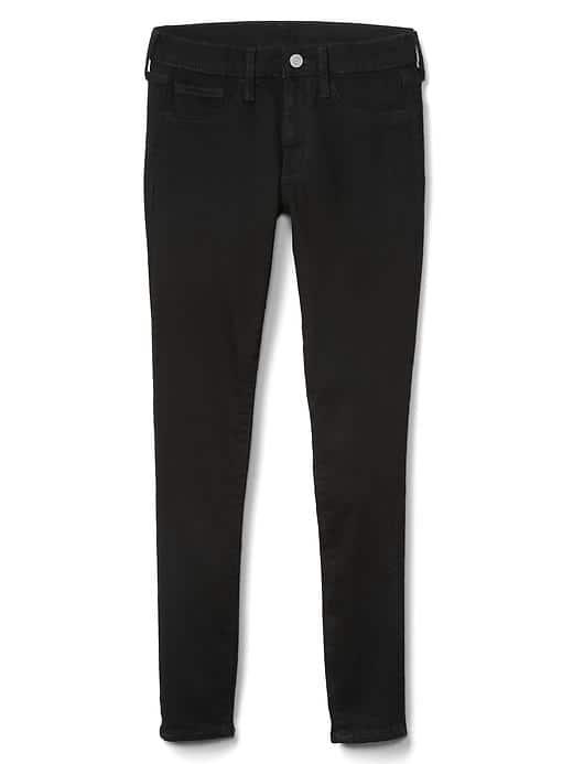 Gap Women Mid Rise Denim Easy Leggings - Solid Black