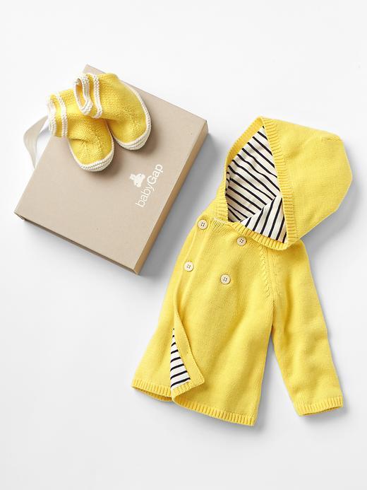 Gap Hoodie & Bootie Set - Lemon Drop Yellow