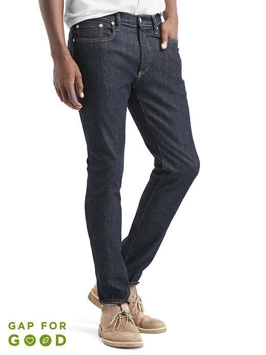 Gap Men Washwell Skinny Jeans - Resin Rinse