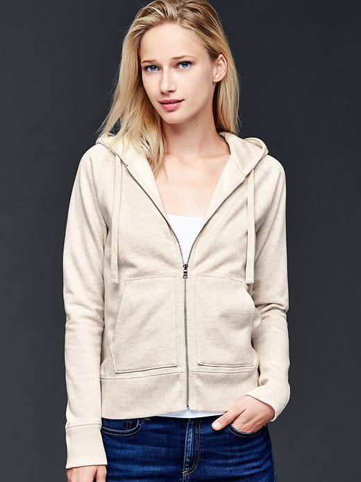 Gap Women Essential Fleece Hoodie - Oatmeal