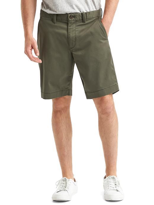 Gap Men Everyday Stretch Shorts 10 - Olive