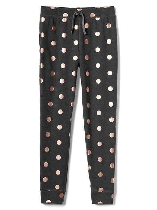 Gap Shiny Dot Joggers - Heather Grey