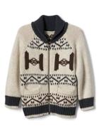 Gap Mad Engine Star Wars X Wing Cardigan - Oatmeal Heather