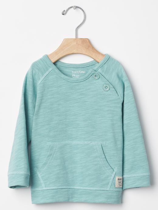 Gap Solid Pullover Crew Sweatshirt - New Green Tea