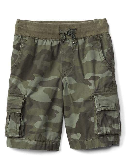 Gap Camo Pull On Cargo Shorts - Army Jacket Green