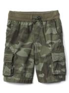 Gap Camo Pull On Cargo Shorts - Army Jacket Green