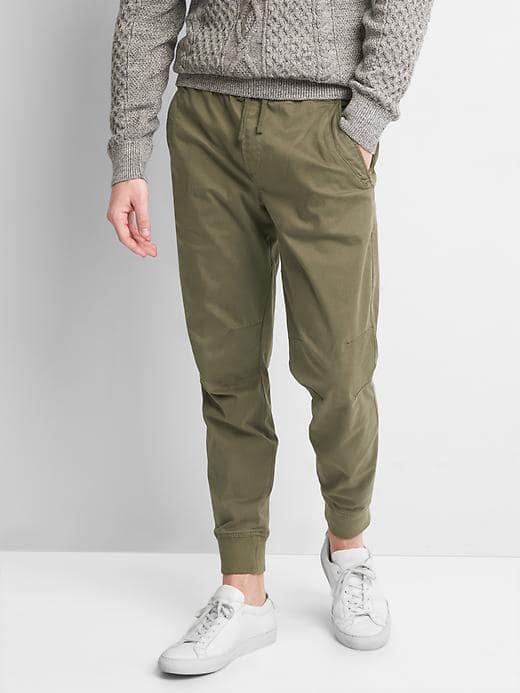 Gap Men Stretch Utility Joggers - Olive