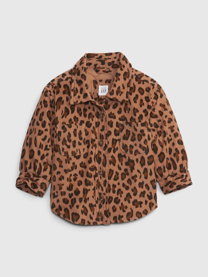 Baby Leopard Shirt Jacket