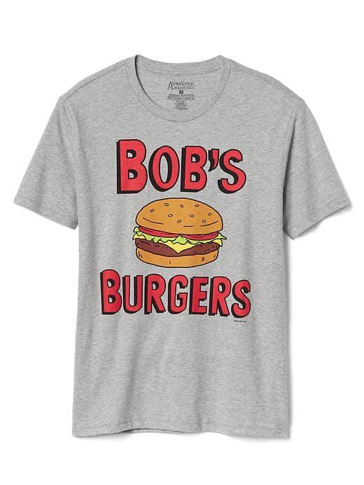 Gap Men Bold Graphic Crewneck Tee - Bobs Burgers