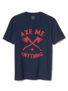 Gap Men Short Sleeve Graphic Tee - Axe Me Anything