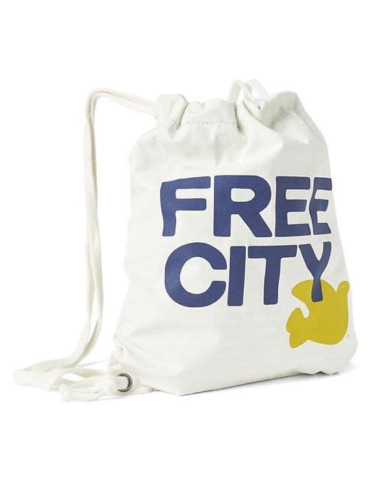 Gap Women Free City X Gap Drawstring Bag - Stone