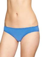 Gap Lace Trim Teeny Bikini - Union Blue