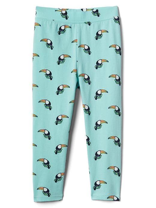 Gap Print Stretch Jersey Capris - Toucan