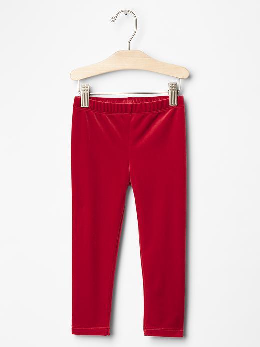 Gap Velvet Leggings - Modern Red