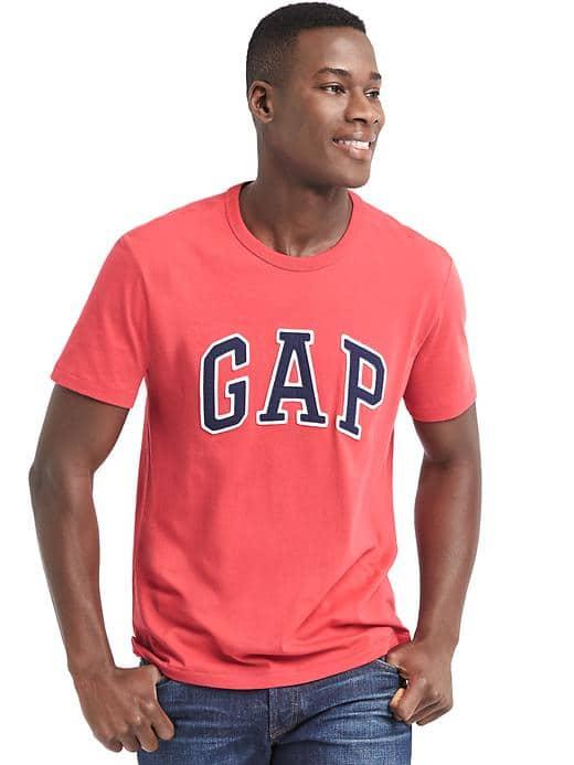 Gap Men Logo Crewneck Tee - Weathered Red