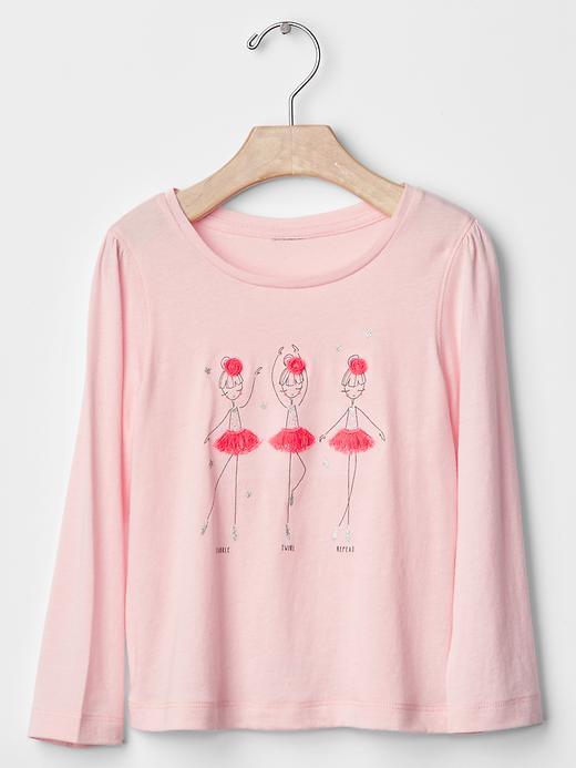 Gap Graphic Long Sleeve Tee - Pink Cameo