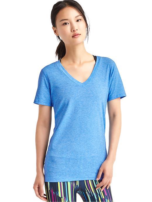 Gap Women Gapfit Breathe V Neck Tee - Barclay Blue