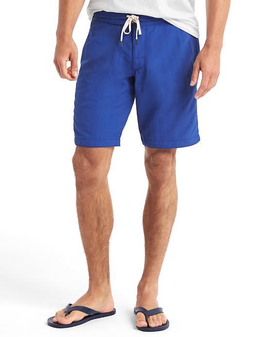 Gap Men Solid Board Shorts 10 - Brilliant Blue