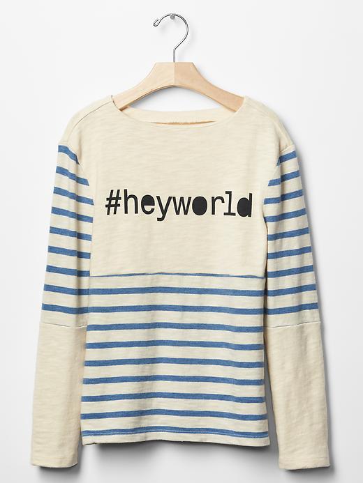 Gap Gapkids X Ed Stripe Graphic Tee - Light Indigo