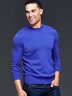 Gap Men Cashmere Crew Sweater - Royal Blue