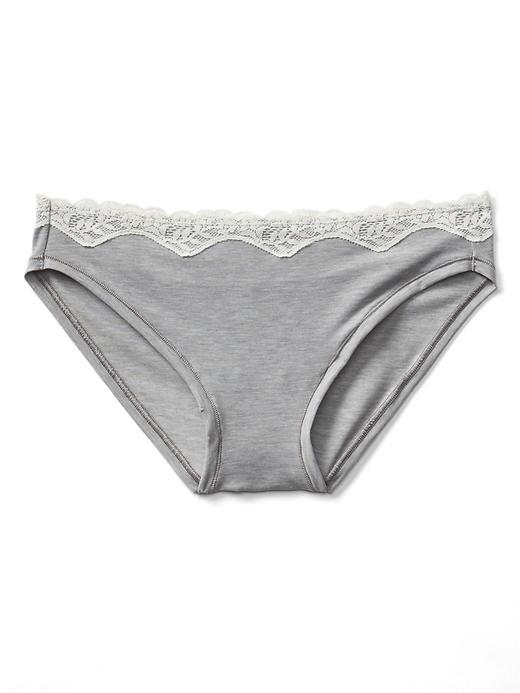 Gap Women Breathe Lace Trim Bikini - First Frost